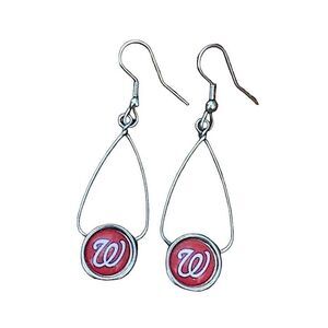 🌴MLB Washington Nationals Curly W Dangle Earrings
